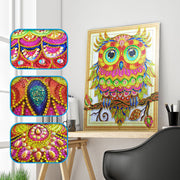 Gemstone Owl - 5D Diamond Painting - DIY Kits