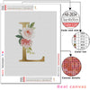 Initial Embroidery Letter - 5D Diamond Painting
