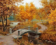 Autumn Overcast Scenery Landscape  - 5D Diamond Painting - 5D Diamond Painting - DIY Kits