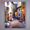 Huacan 5D Diamond Painting Full Square Drill Scenery Diamond Embroidery Sale Town Handmade Wall Decor Scenery Mosaic Crystal - 5D Diamond Painting - DIY Kits
