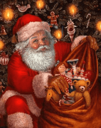 Santa With His Gifts - 5D Diamond Painting - 5D Diamond Painting - DIY Kits