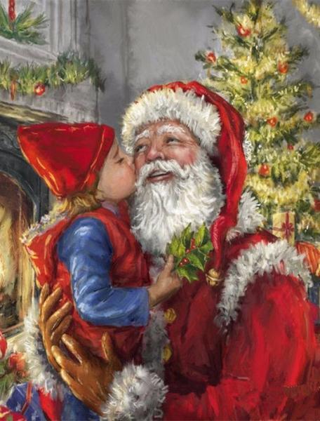 Christmas Kiss - 5D Diamond Painting - 5D Diamond Painting - DIY Kits