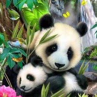 Resting Pandas - 5D Diamond Painting - 5D Diamond Painting - DIY Kits