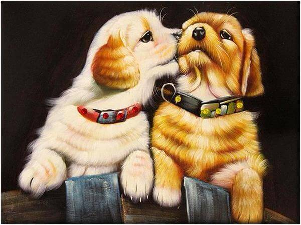 Puppy Love - 5D Diamond Painting - 5D Diamond Painting - DIY Kits