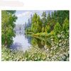 Outdoors forrest lake scene - 5D Diamond Painting - DIY Kits