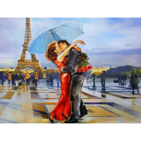 Paris France eiffel tower scenery DIY Crystal full drill square 5D diamond painting 3D cross stitch kit mosaic round rhinestone - 5D Diamond Painting - DIY Kits