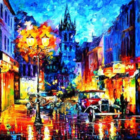 Paris France eiffel tower scenery DIY Crystal full drill square 5D diamond painting 3D cross stitch kit mosaic round rhinestone - 5D Diamond Painting - DIY Kits